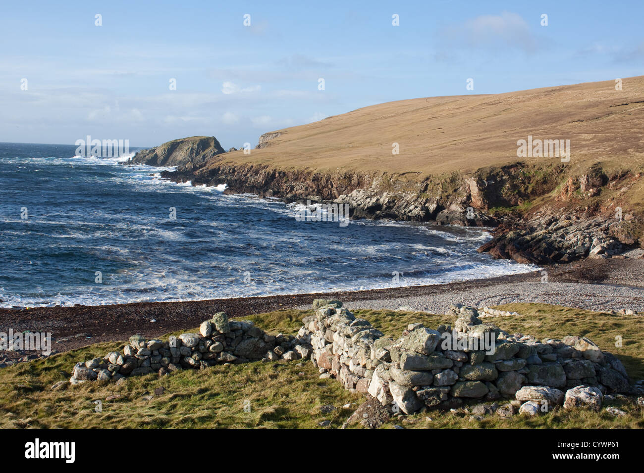 De Voe Dale, Shetland Islands Banque D'Images