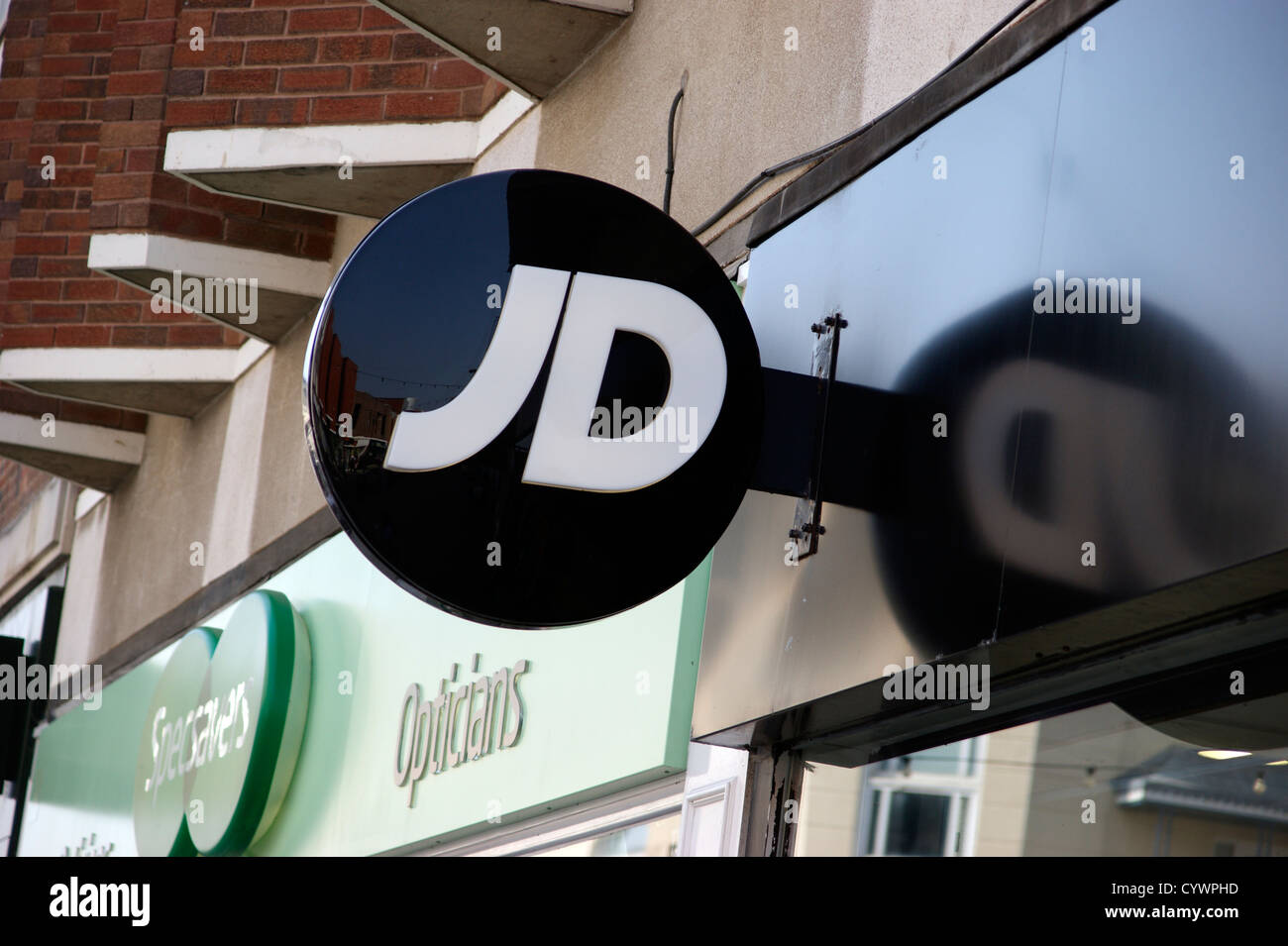 J D Sports négociants Worthing West Sussex UK Banque D'Images