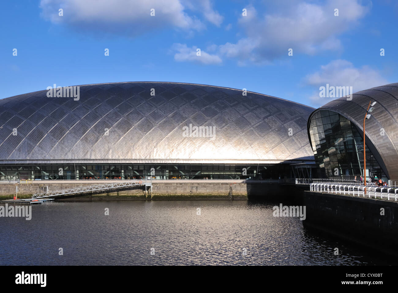 Centres des sciences et de l'IMAX à Glasgow's docks. Banque D'Images