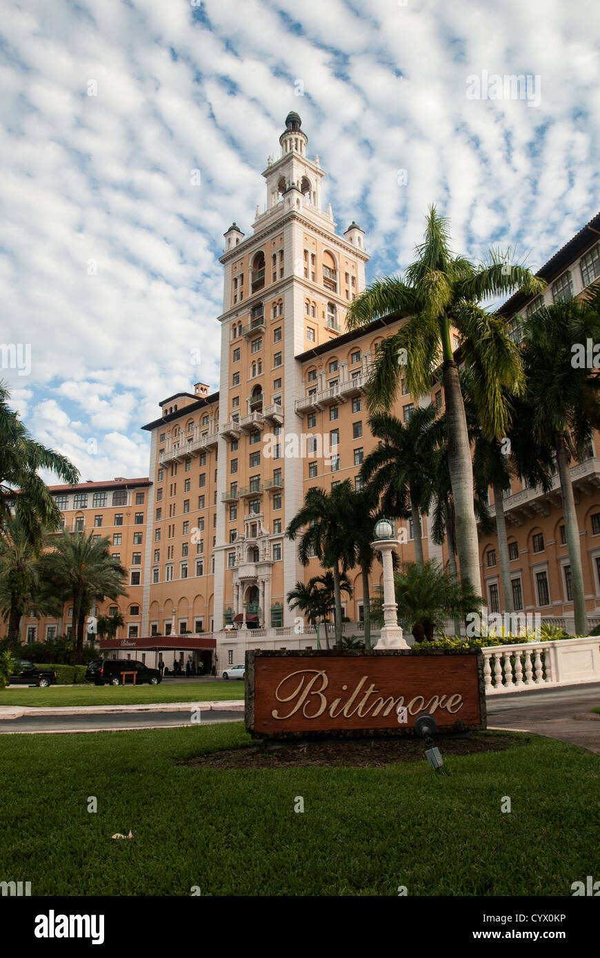 L'hôtel Biltmore de Coral Gables, Miami Banque D'Images