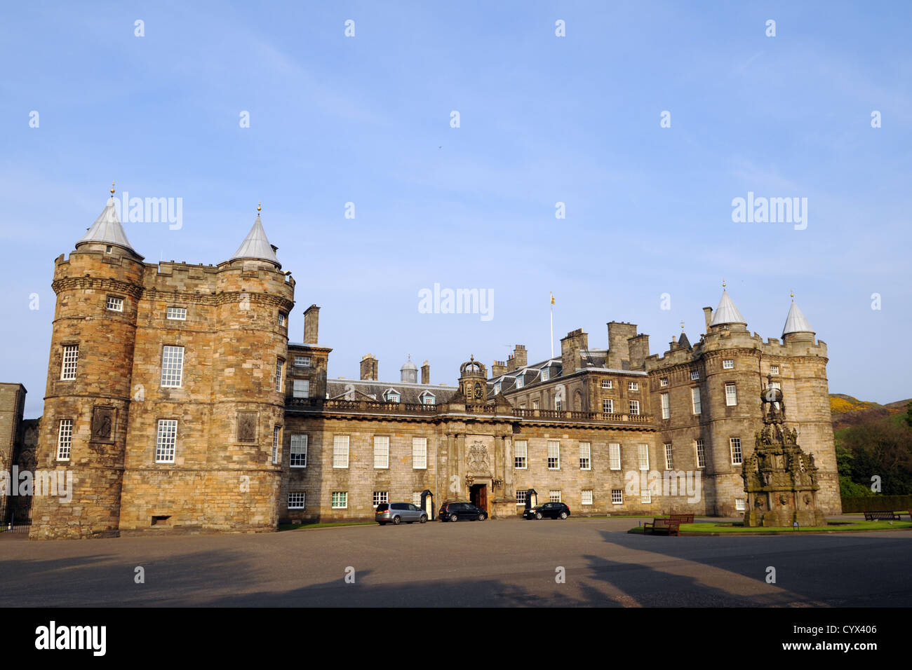 Palais de Holyroodhouse, Edinburgh, Ecosse, Royaume-Uni, Europe, Union européenne Banque D'Images