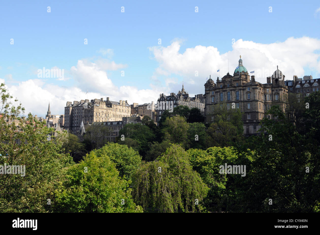 Vue sur la vieille ville, Édimbourg, Écosse Banque D'Images