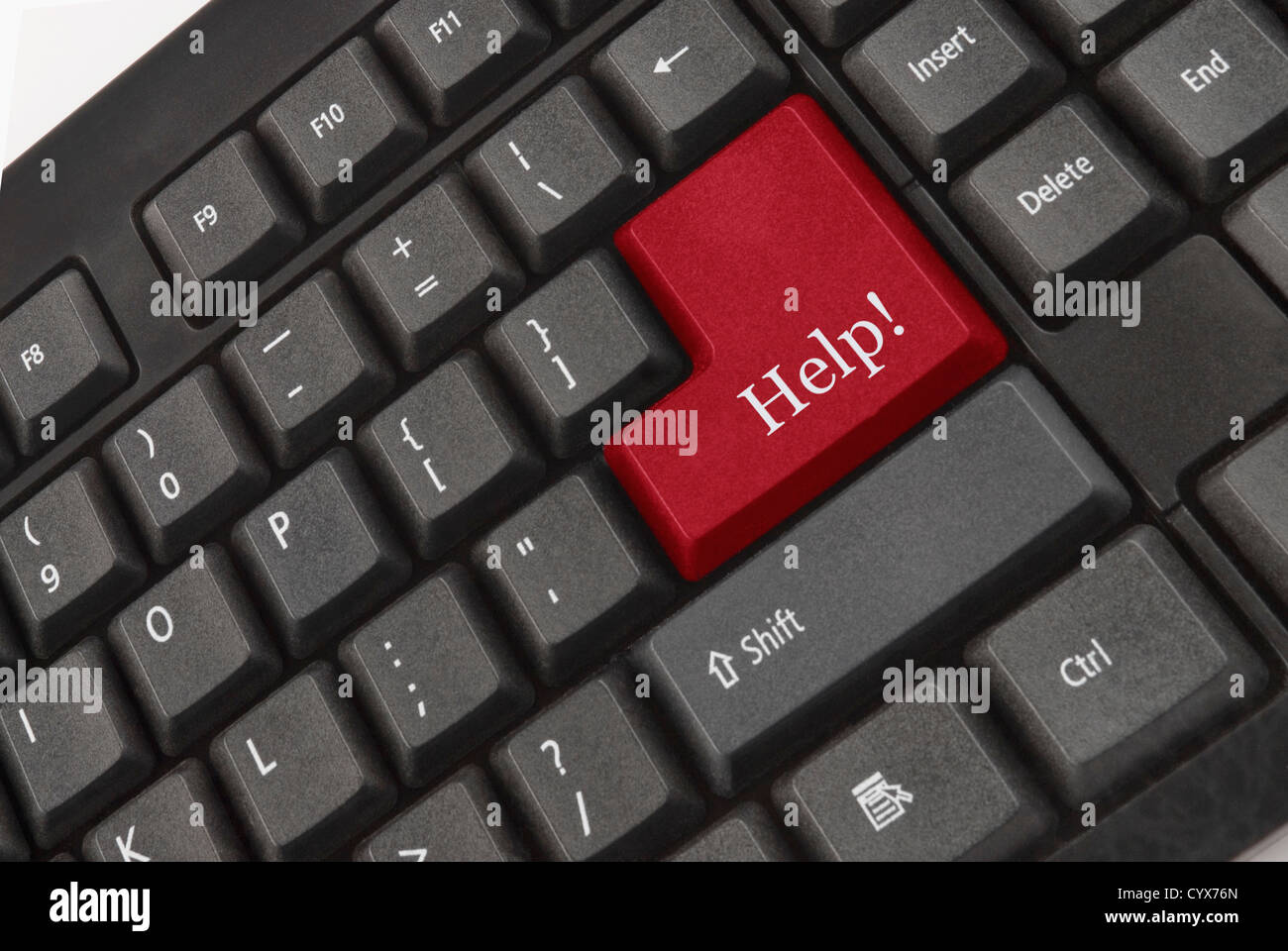 Clavier de l'ordinateur avec touche aide Banque D'Images