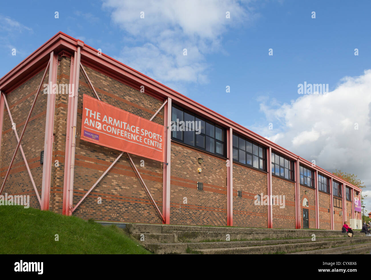 Le Centre de conférences et de sports d'Armitage sur le campus de l'Université de Manchester Fallowfield. Banque D'Images