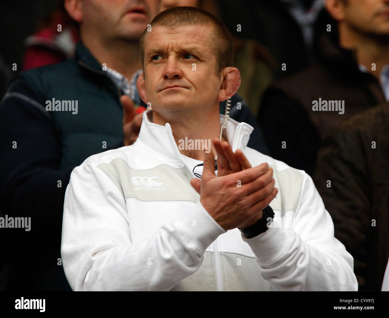 GRAHAM ROWNTREE ANGLETERRE RU VERS L'Angleterre à Twickenham MIDDLESEX COACH 10 Novembre 2012 Banque D'Images