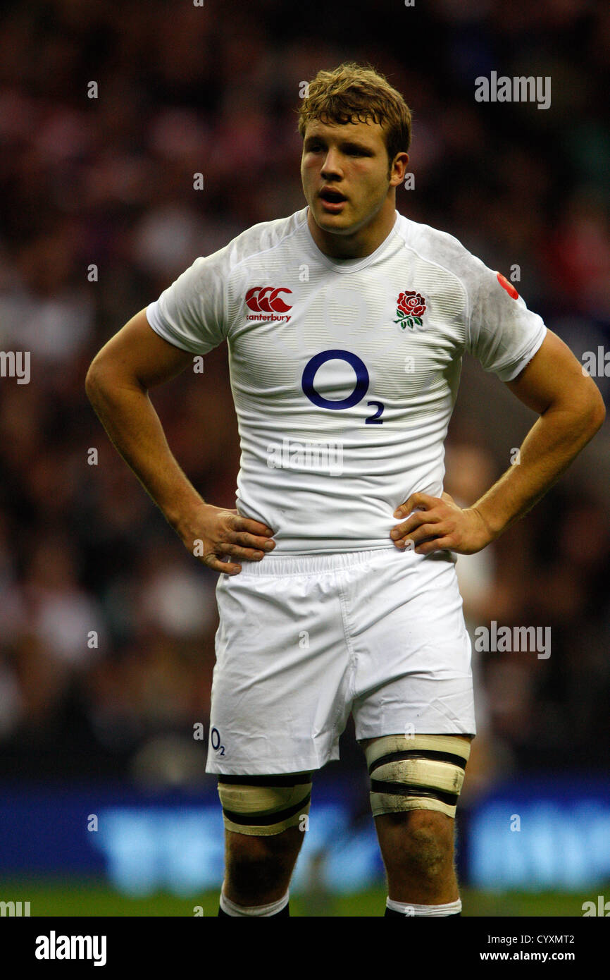 JOE LAUNCHBURY TWICKENHAM MIDDLESEX ANGLETERRE ANGLETERRE RU 10 Novembre 2012 Banque D'Images