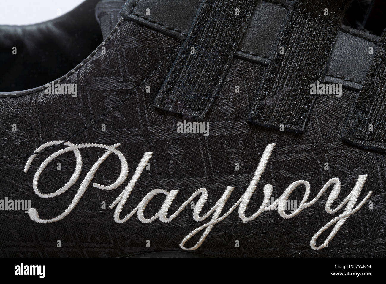 Close up de détail sur Playboy shoes Banque D'Images