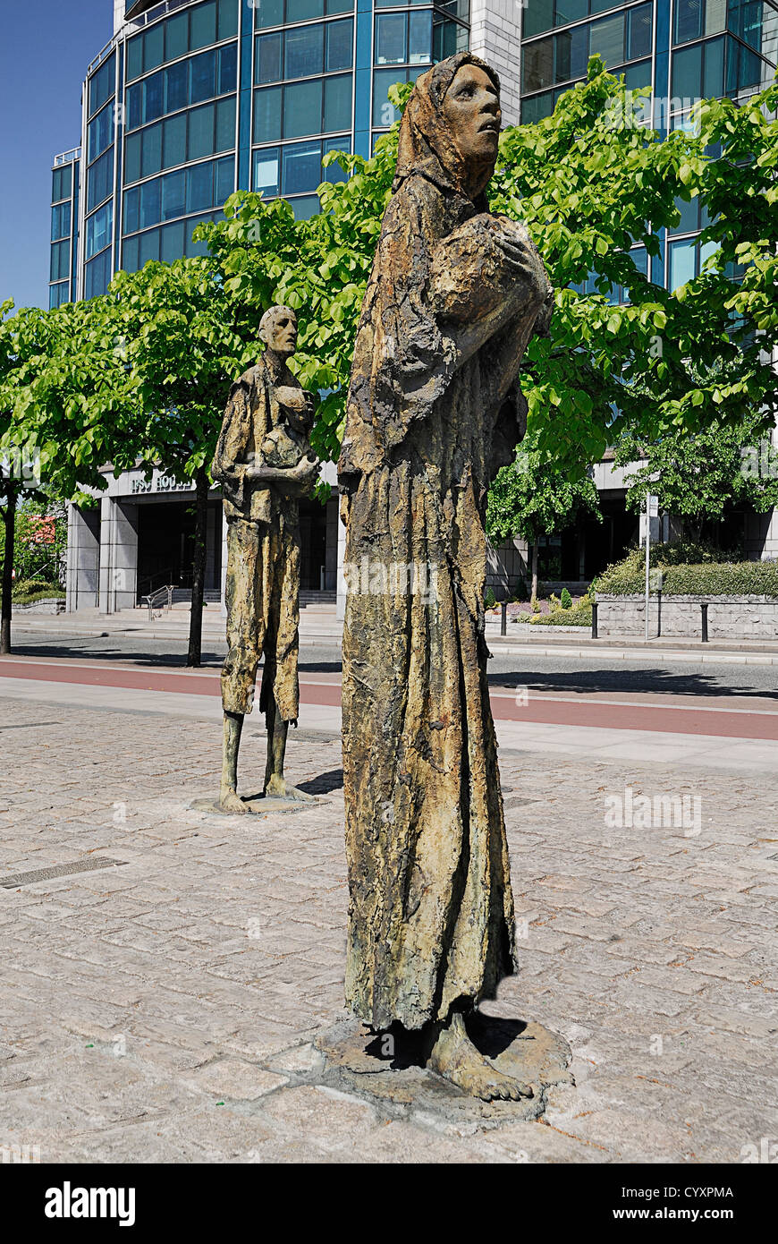 La famine memorial présenté à la ville en 1997. L'Irlande du Nord République d'Irlande Europe Banque D'Images