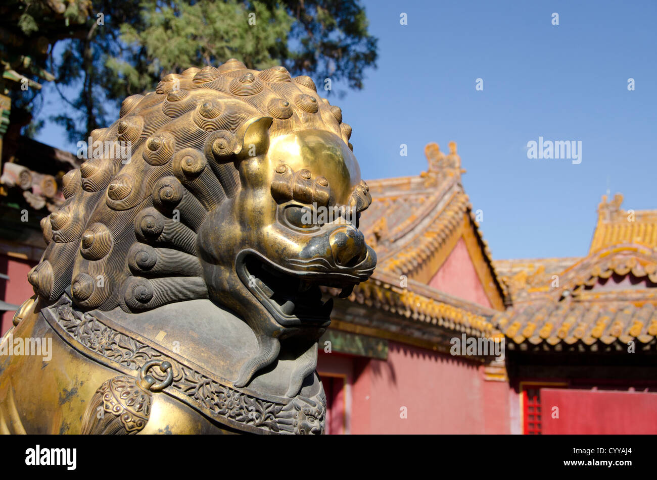 La Chine, Pékin, la Cité Interdite (aka Sanatorium On Gulang Island Cheng). Emperors Palace de la Dynastie Ming et Qing. Banque D'Images