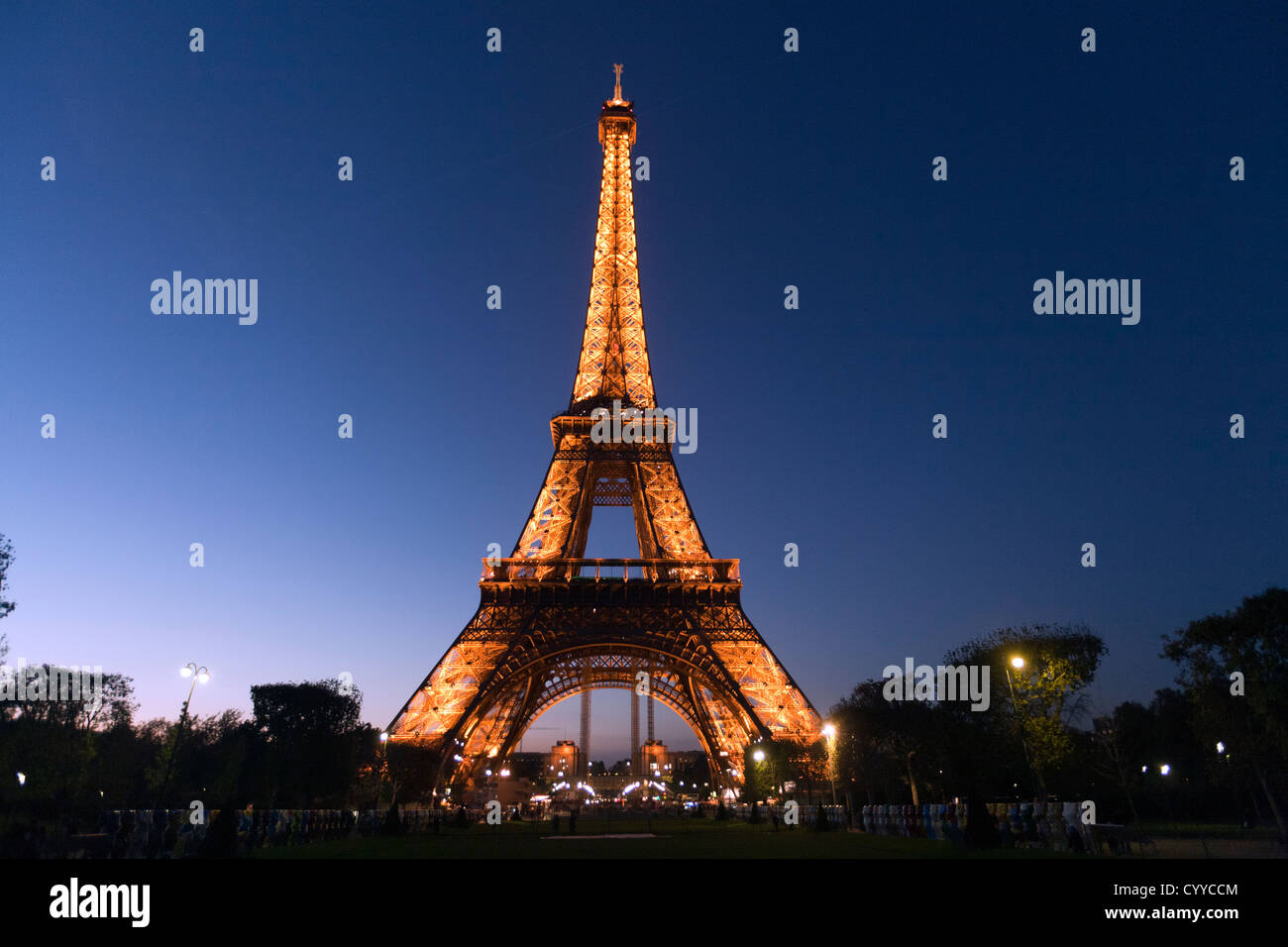 Tour Eiffel tower Paris France Banque D'Images