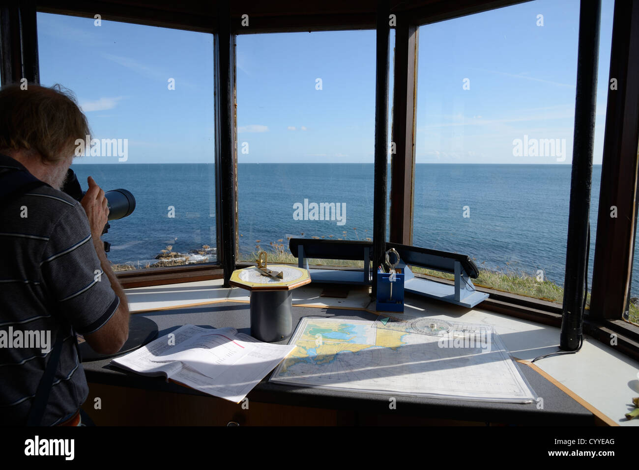 La station de garde-côtes Coastwatch à Gerrans Bay Banque D'Images