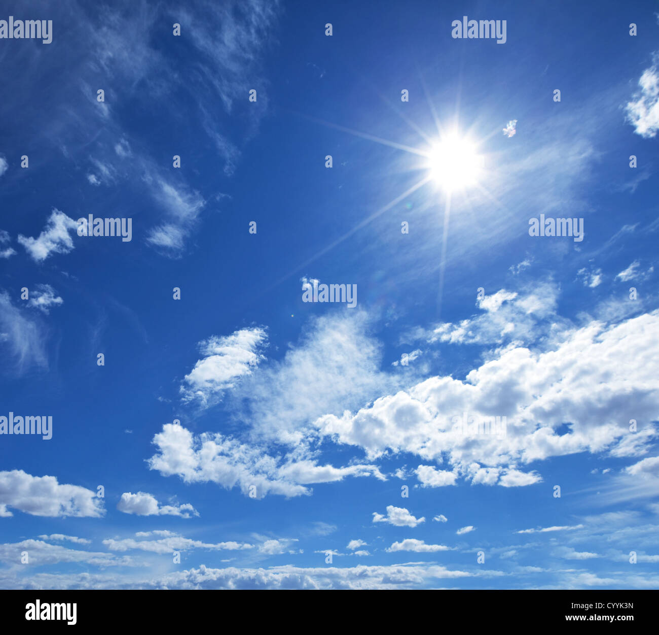 Pacifique bleu ciel Banque D'Images