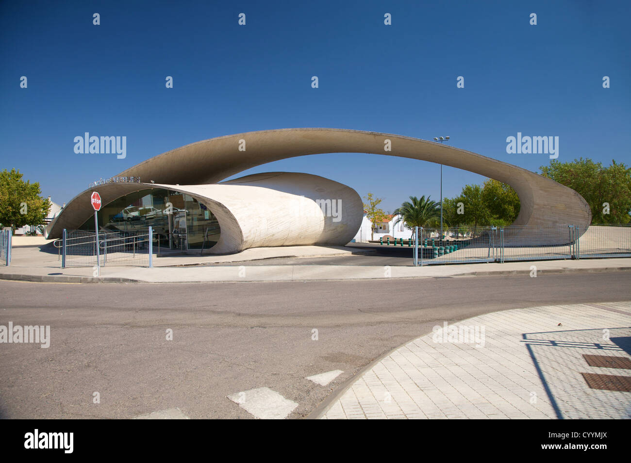 Gare routière de casar de Caceres espagne village Banque D'Images