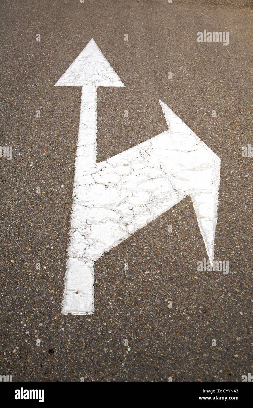 Voie publique à côté de la ville de Ségovie en espagne Banque D'Images