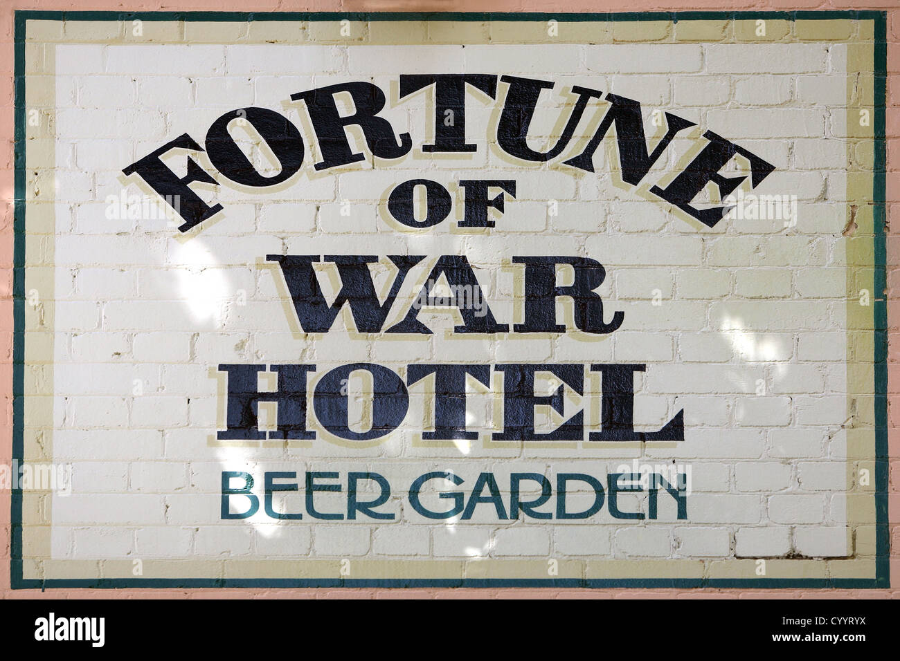 La fortune de la guerre ; le plus vieux pub de l'hôtel dans les roches. Sydney, Australie. Banque D'Images