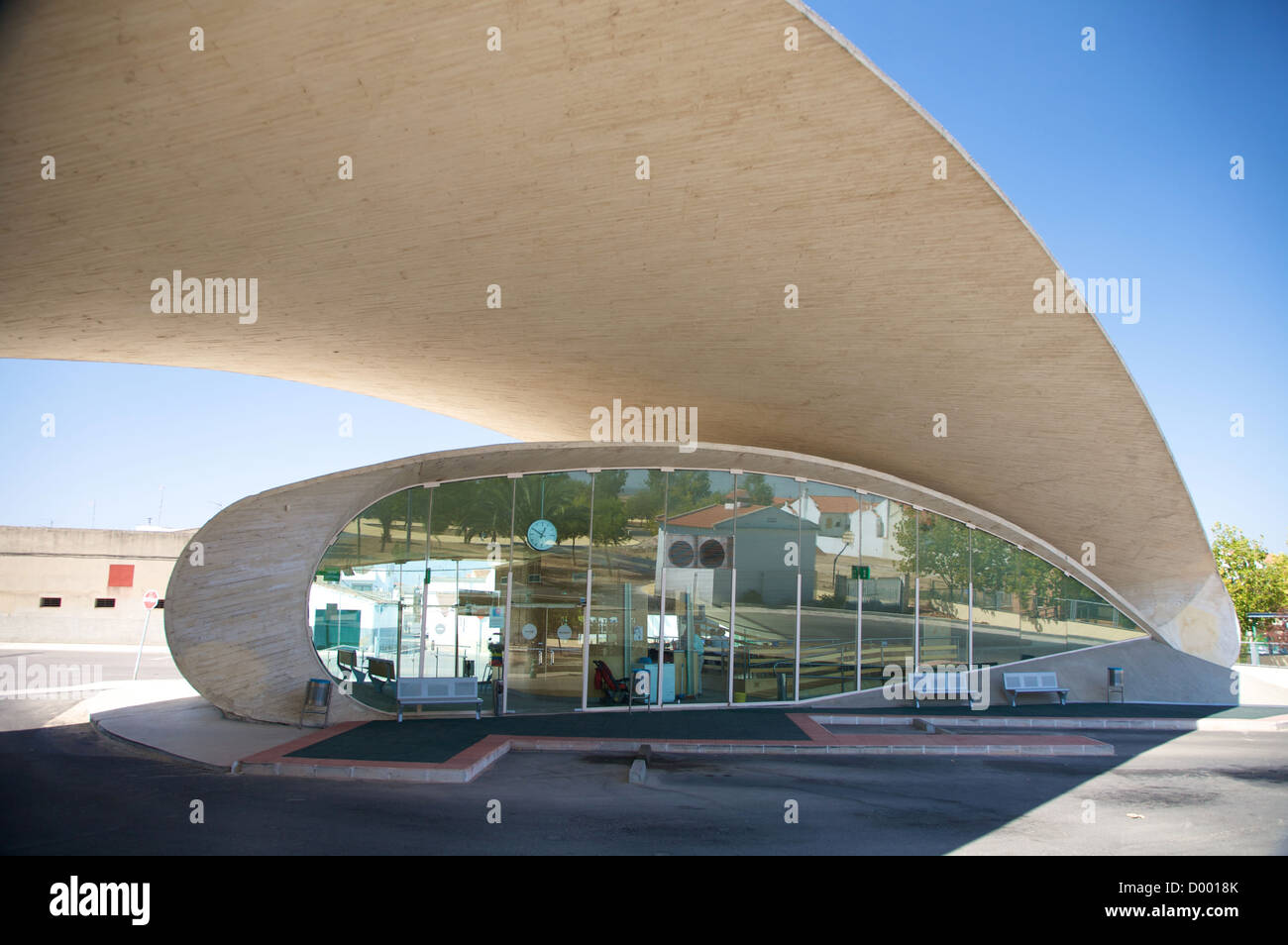 Gare routière de casar de Caceres espagne village Banque D'Images