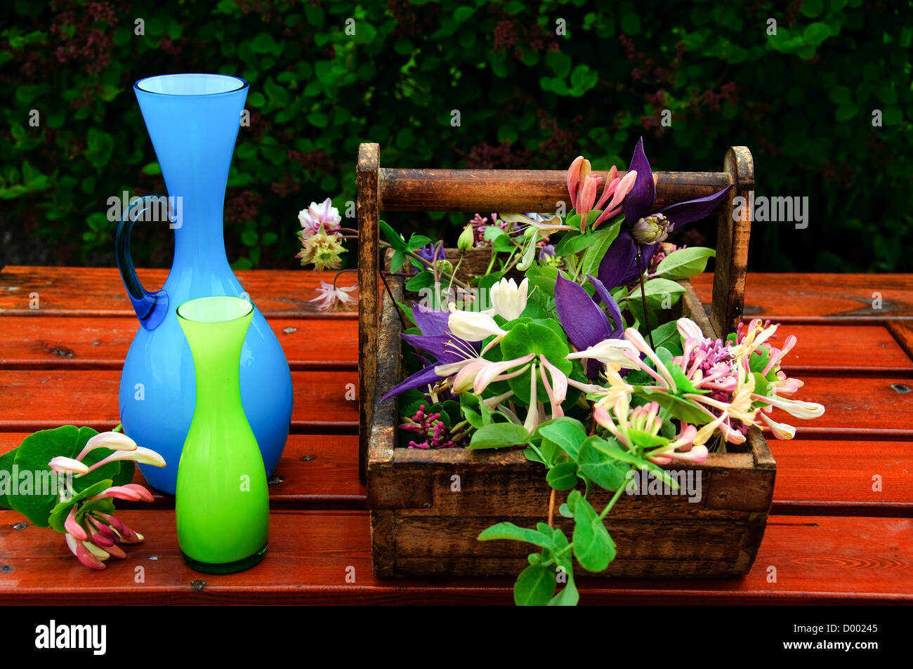 Vases rétro prêt pour bouquets Banque D'Images