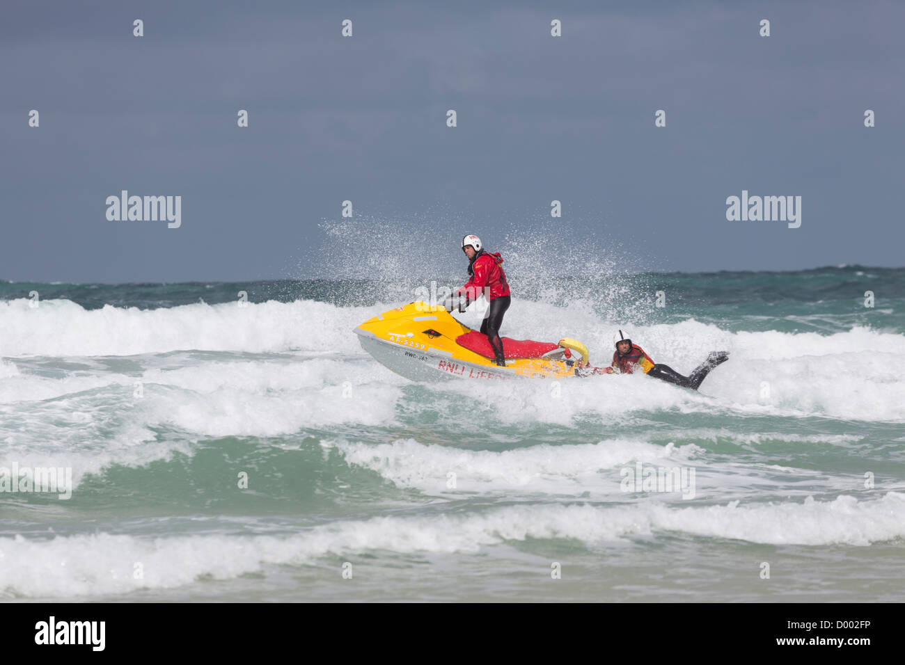 Secouristes, Newquay, Cornwall, UK Banque D'Images