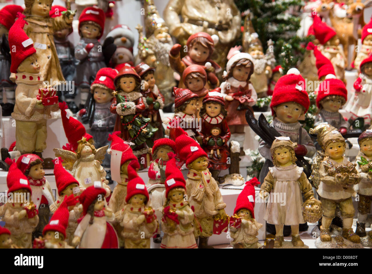 Stand de vente sur le marché de Noël à Cologne, Allemagne Banque D'Images