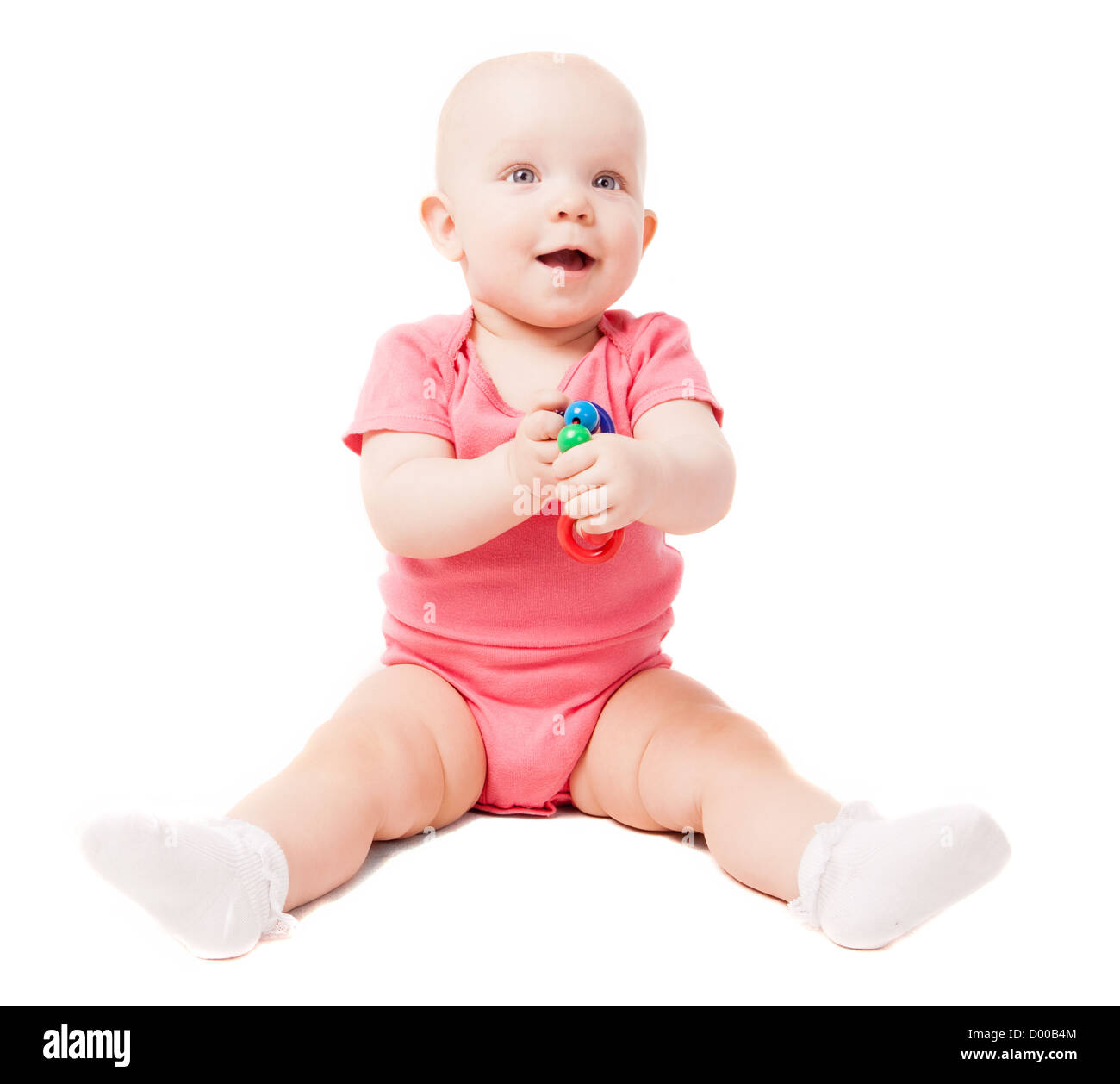 Mignon Bebe Jouant Avec Une Pyramide Photo Stock Alamy