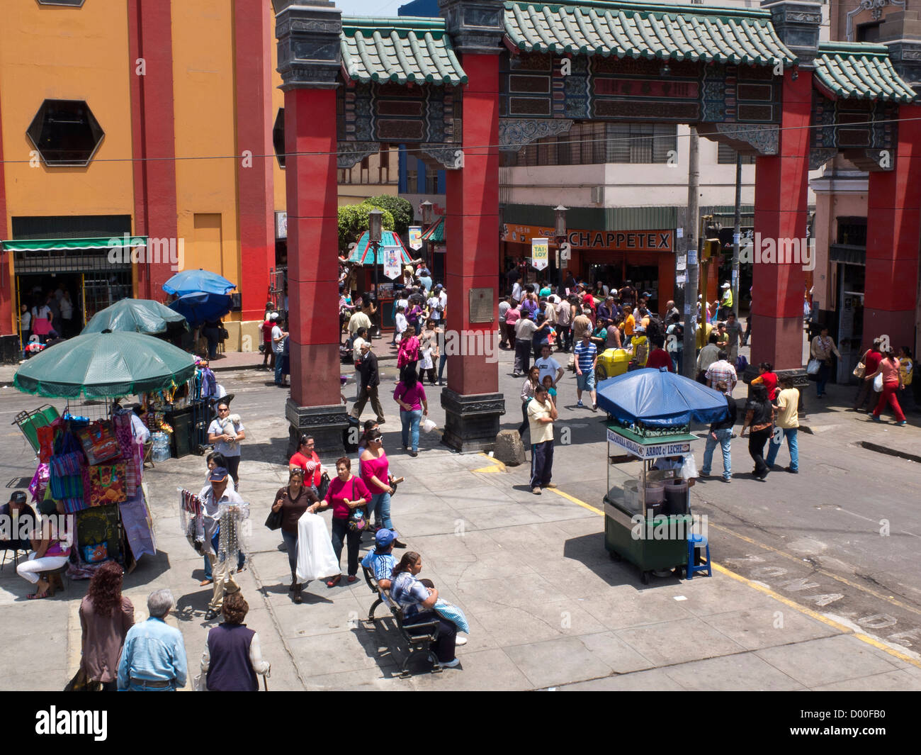 Chinatown à Lima. Le Pérou. Banque D'Images