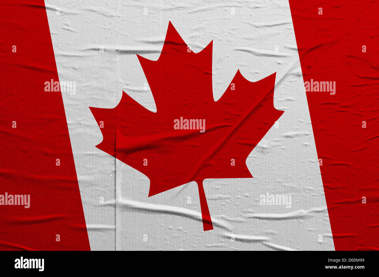 Grunge Canada drapeau, l'image est une superposition de texture grunge détaillées Banque D'Images