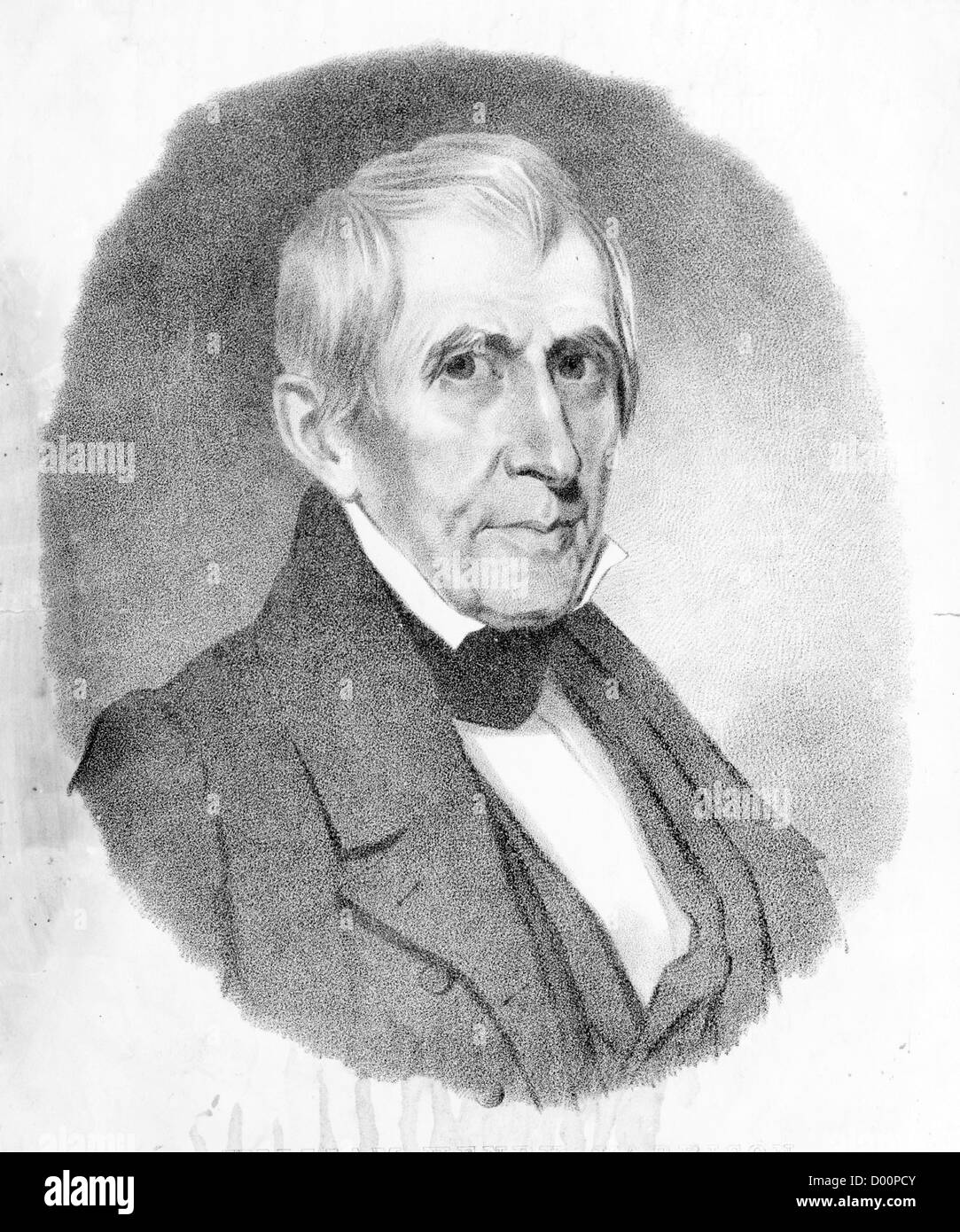 William Henry Harrison, neuvième Président des États-Unis Banque D'Images