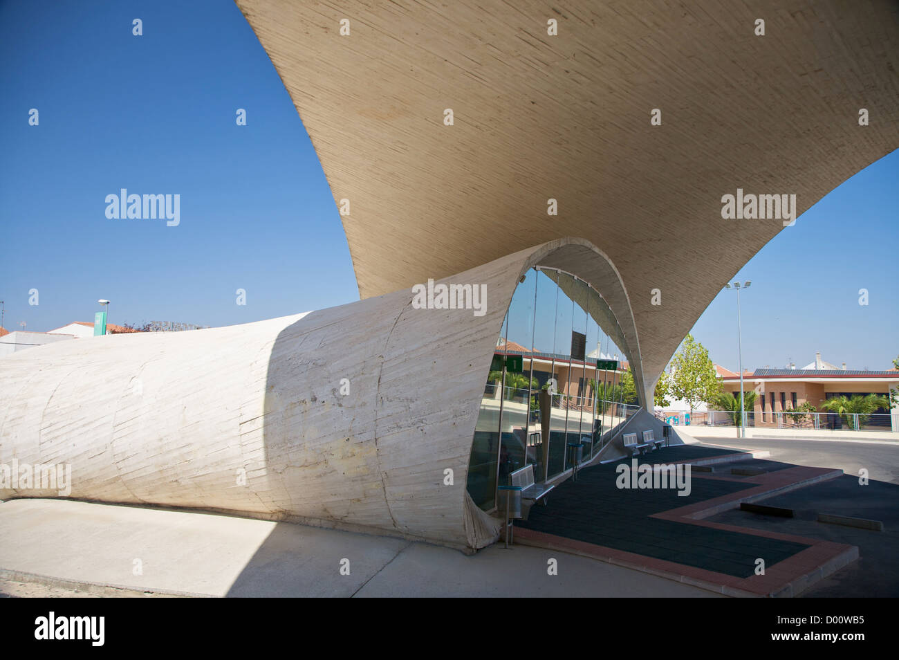 Gare routière de casar de Caceres espagne village Banque D'Images