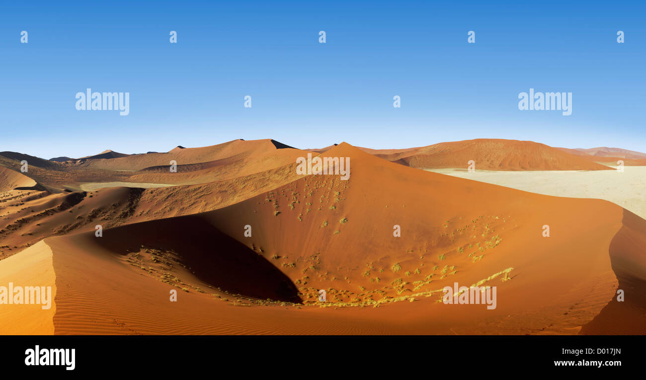 Dune 45 dans les dunes de Sossusvlei Namibie Banque D'Images