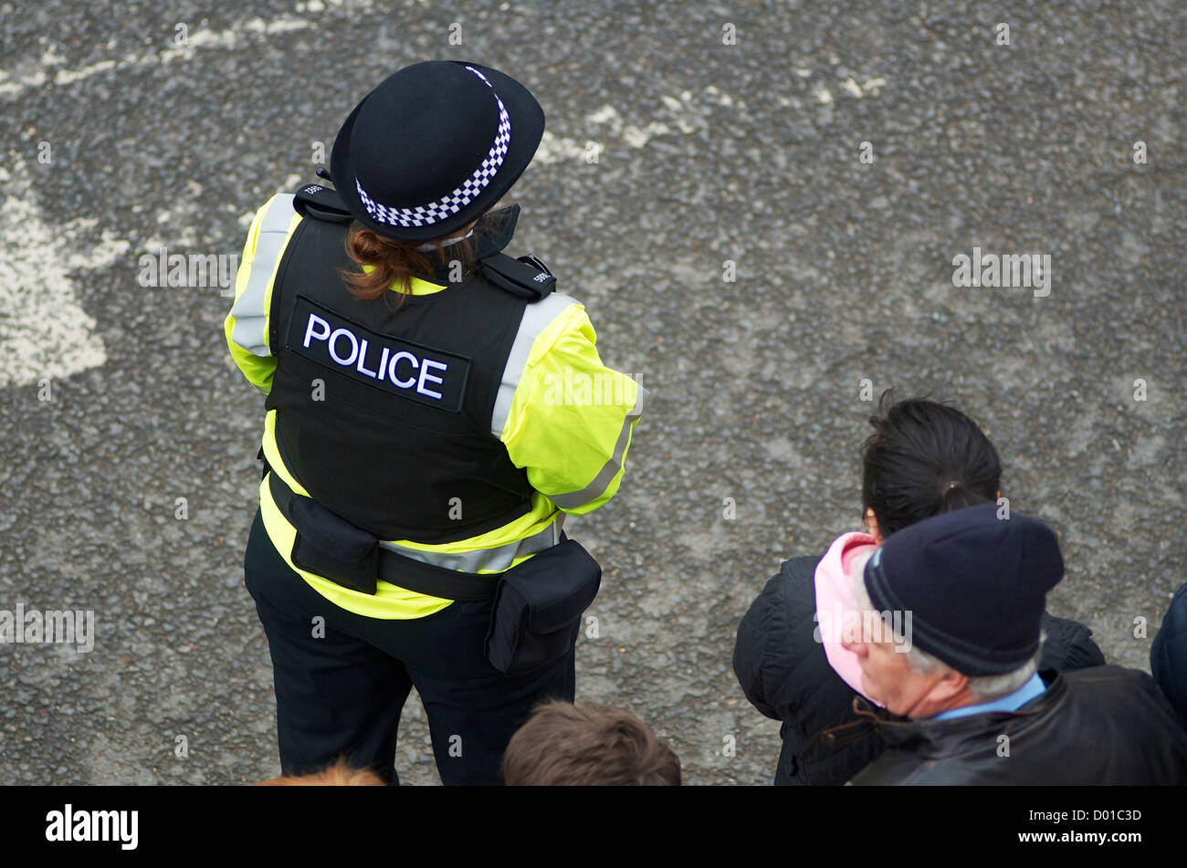 FEMME POLICIER BRITANNIQUE Banque D'Images