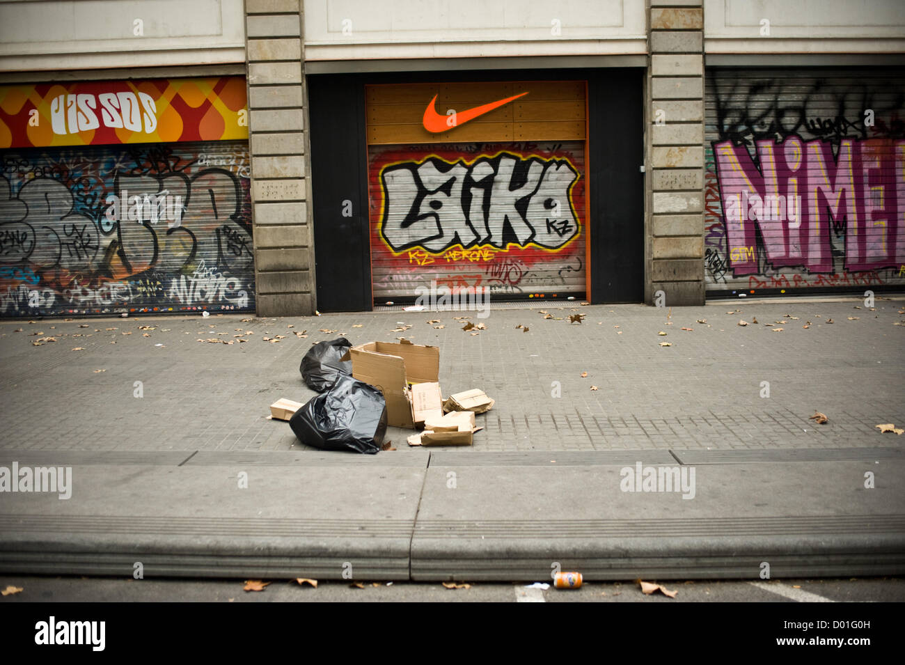 Boutique Nike dans Ramblas, Barcelone Photo Stock - Alamy