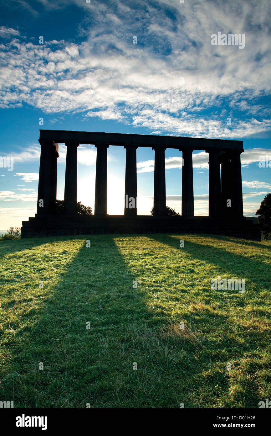 Le Monument National de l'Écosse, Calton Hill, Édimbourg Banque D'Images