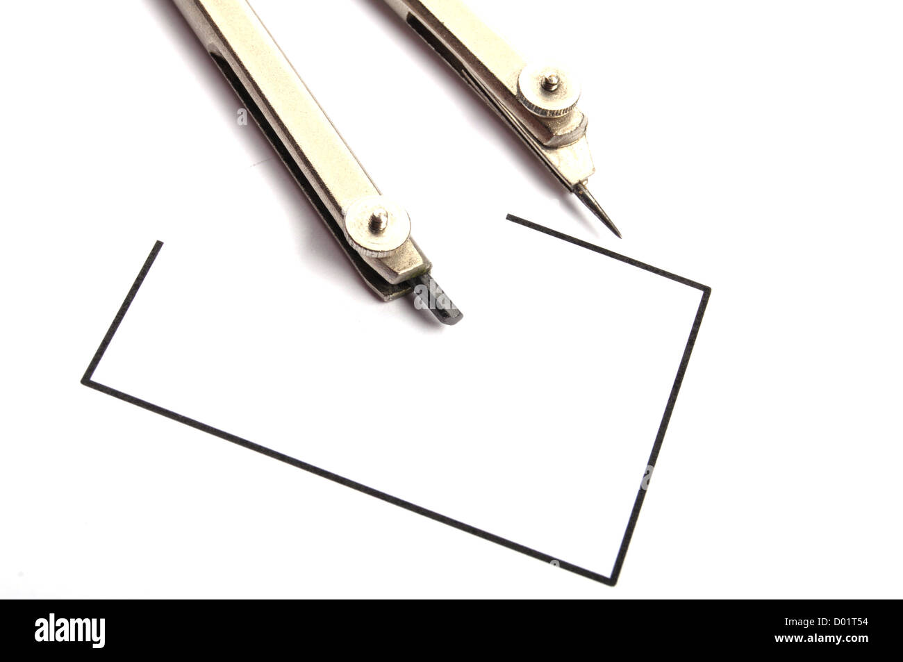 Impossible ou concept possible avec circle on white Banque D'Images