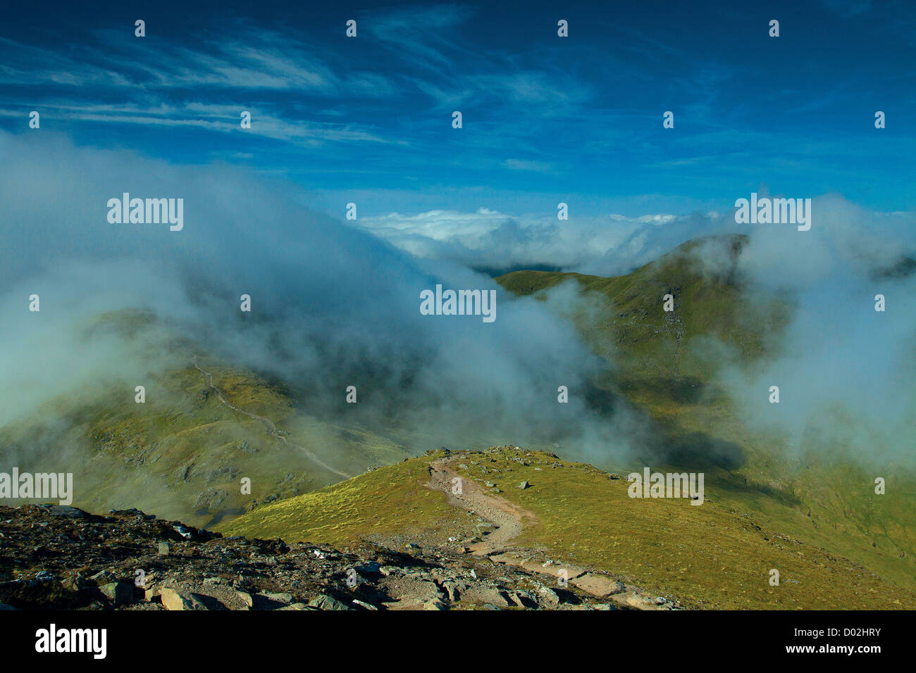 Les Munros de Beinn Ghlas et Meall Corranaich du Munro de Ben Lawers, Perthshire Banque D'Images