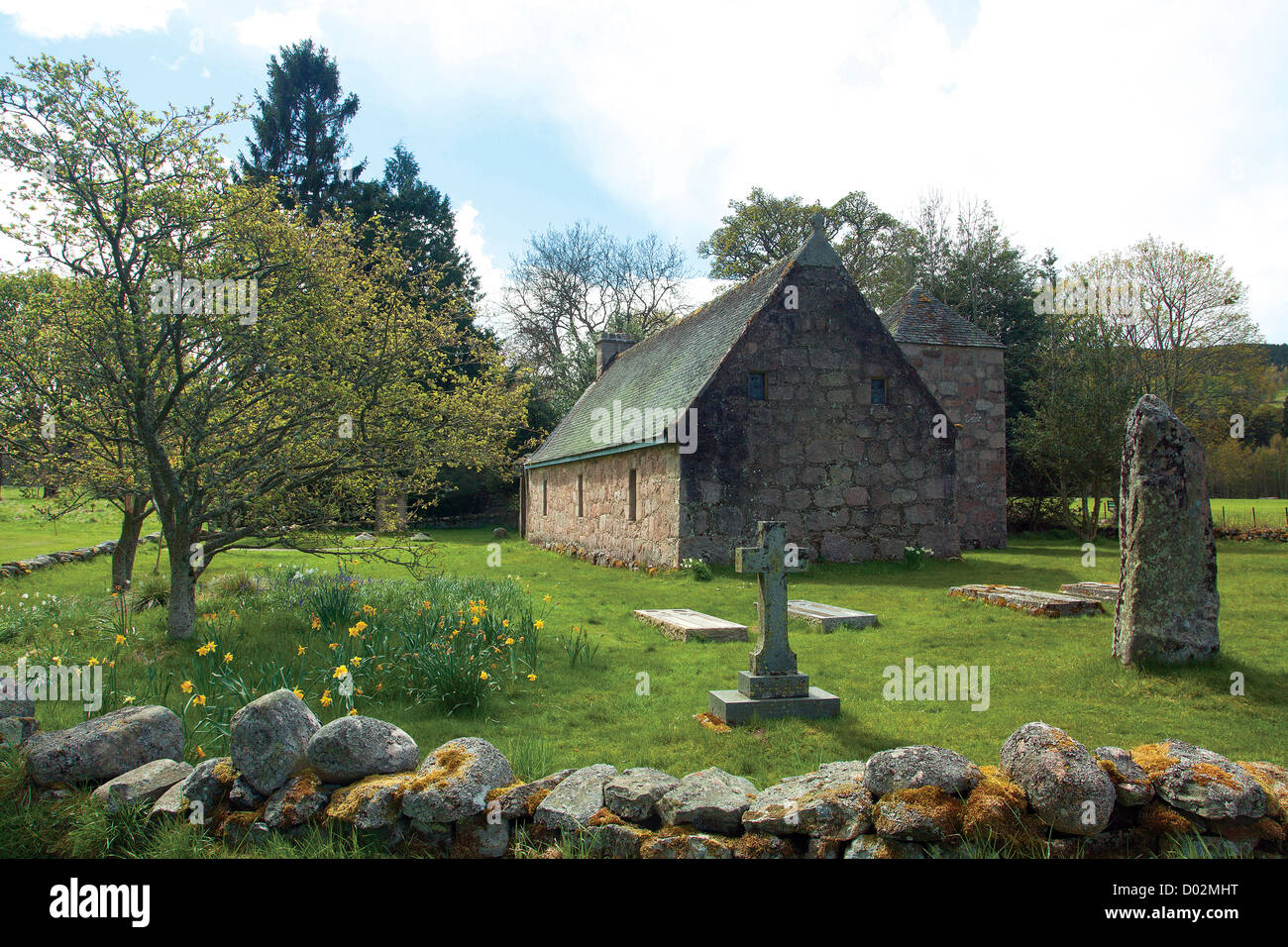 Chapelle St Lesmo, Glen Tanar, Aboyne, Aberdeenshire Banque D'Images