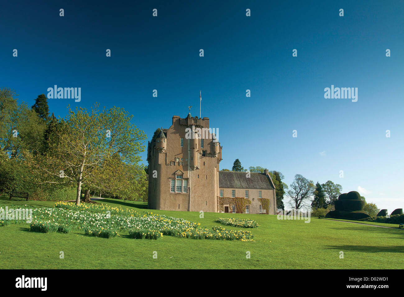 Le Château de Crathes et jardins, Banchory, Aberdeenshire Banque D'Images
