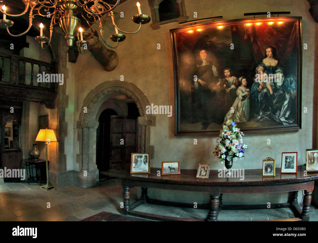 Intérieur de l'Europe Hall / Champs de plantation la Gold Coast Succession de William R. Coe Oyster Bay Long Island NY Banque D'Images