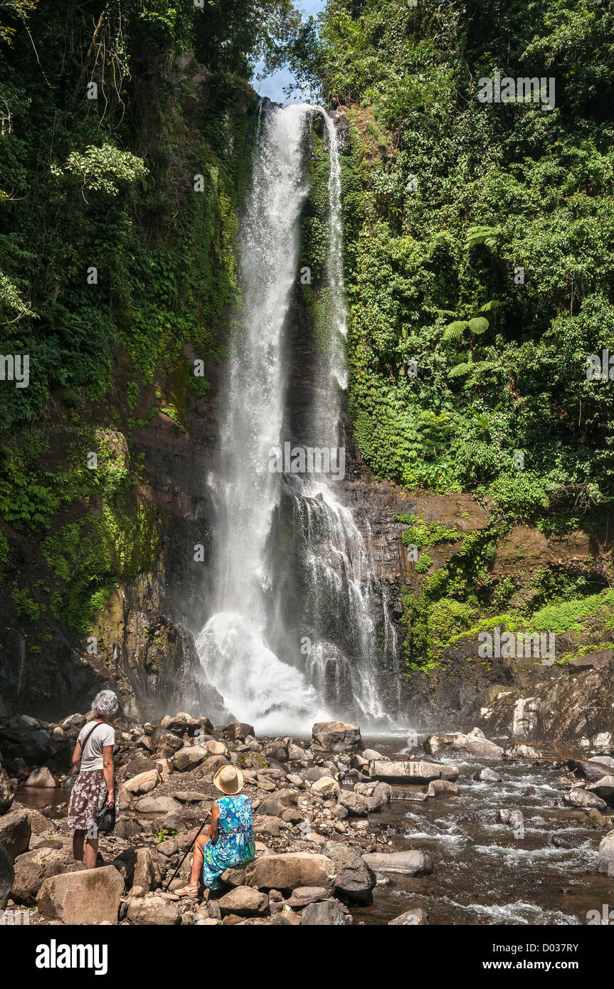 Cascade de Gitgit, dans Norththern à Bali, Indonnesia Banque D'Images