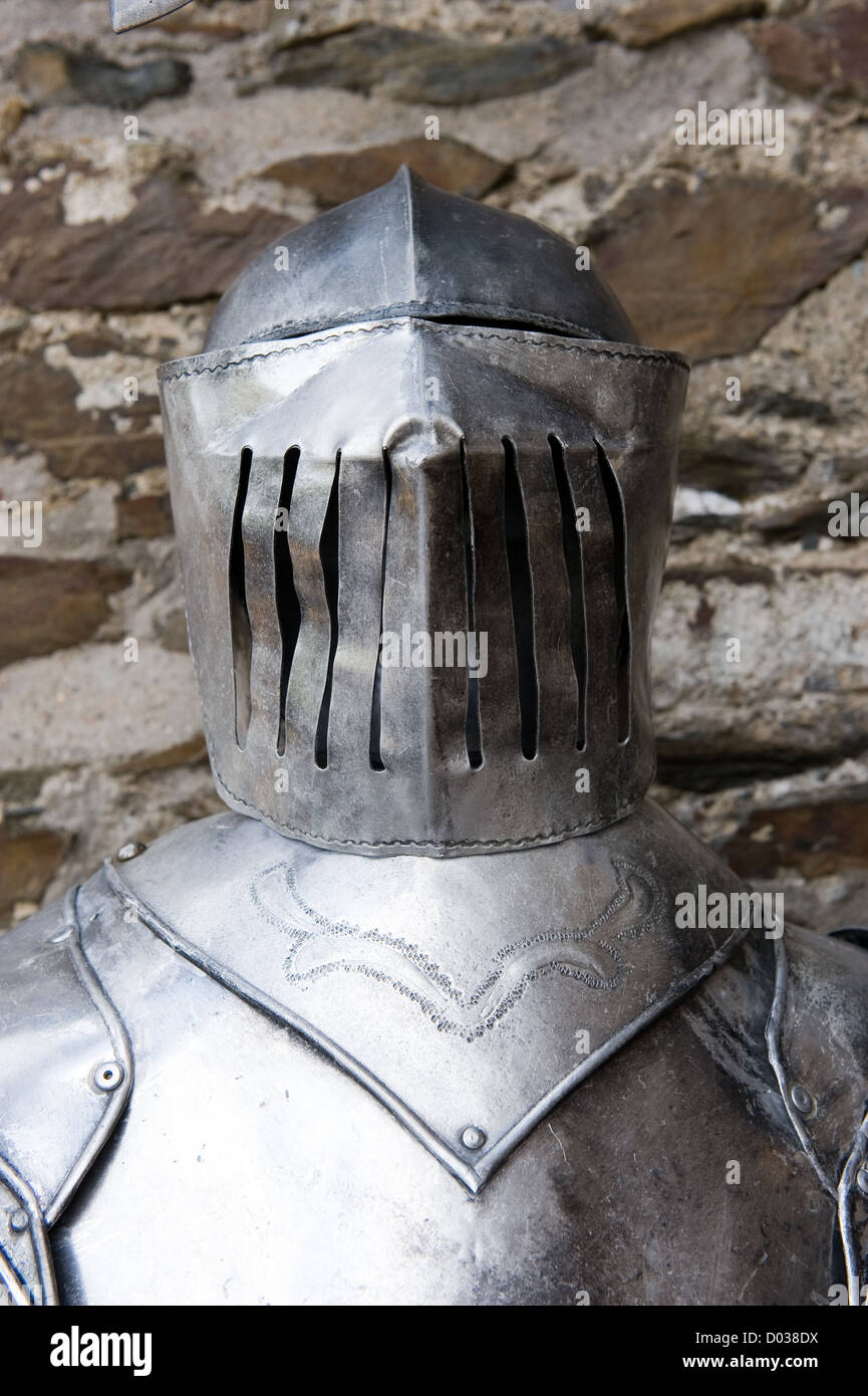 Le casque d'un chevalier Banque D'Images