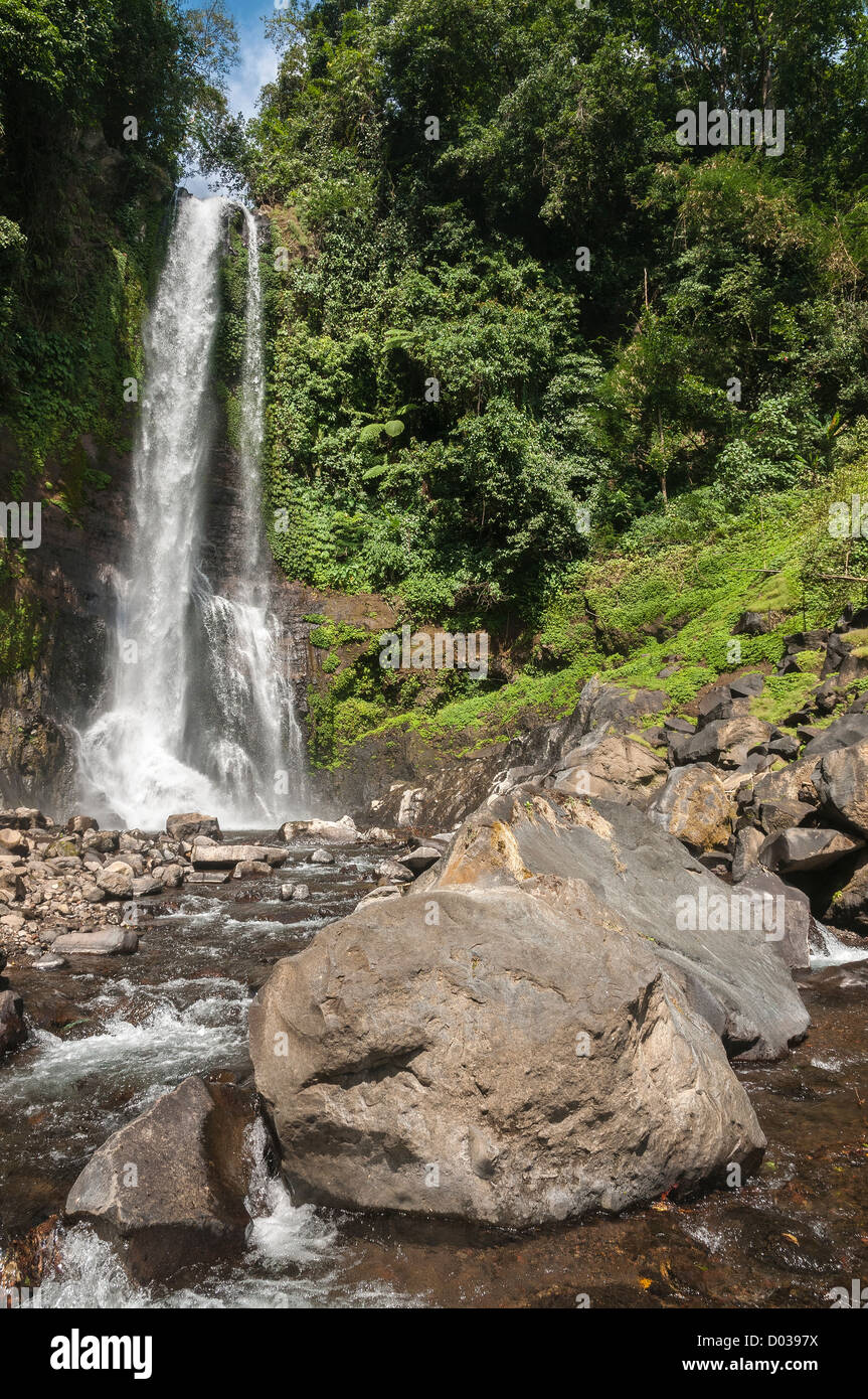 Cascade de Gitgit à, dans le Nord de Bali, Indonésie Banque D'Images