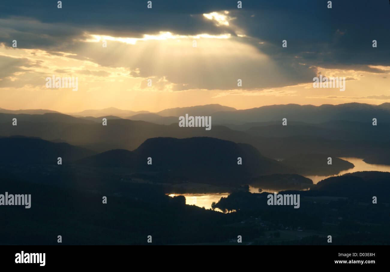 Telemark dans le sud de la Norvège. Banque D'Images