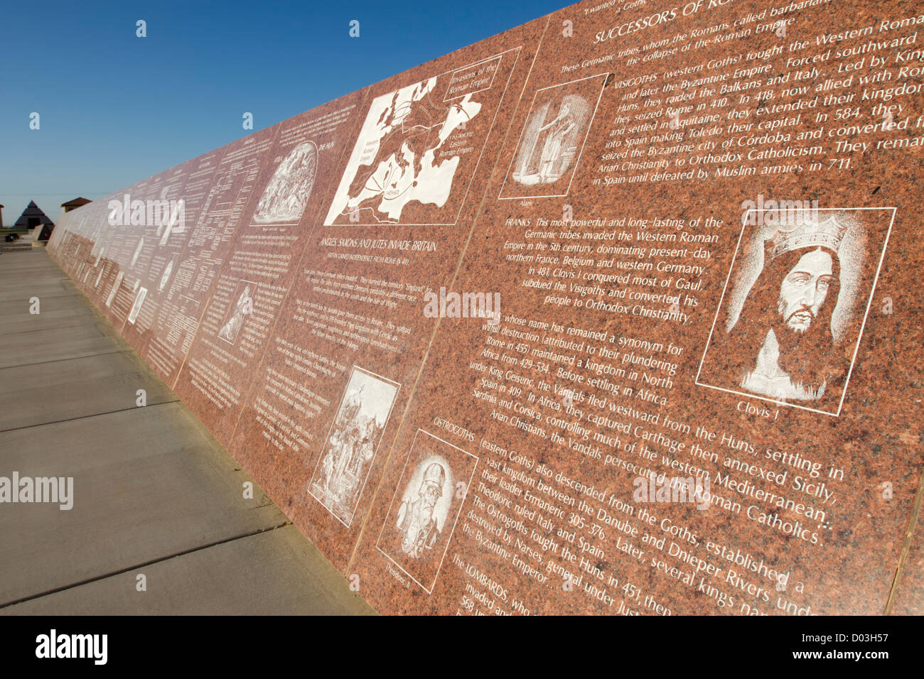 États-unis, Californie. Conçu comme un monument de l'humanité, Felicity a été faite par Jacques-Andre Istel. Nommé le Centre du Monde. Banque D'Images