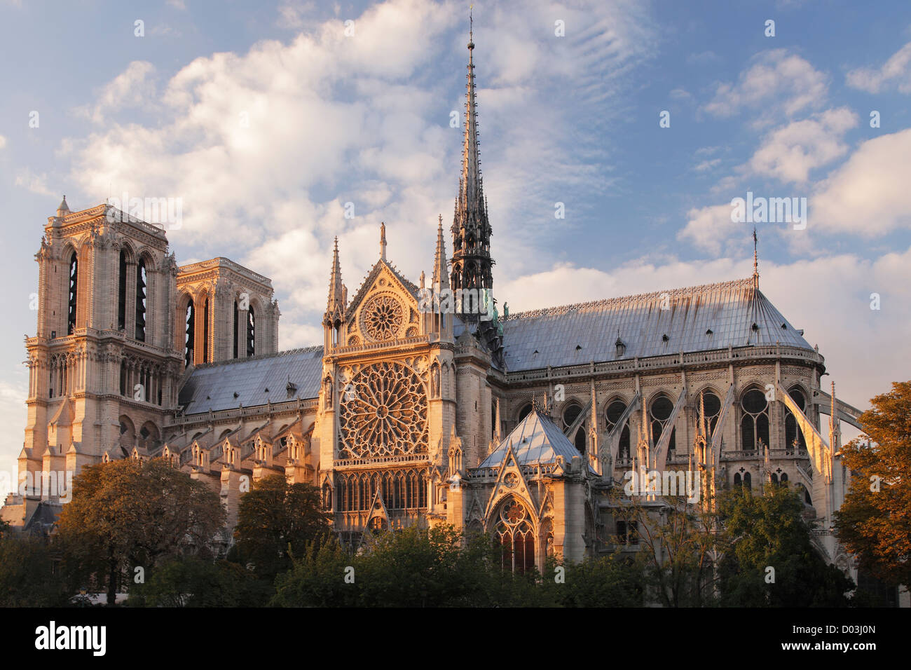 Notre Dame de Paris, la cathédrale Notre-Dame de Paris Banque D'Images