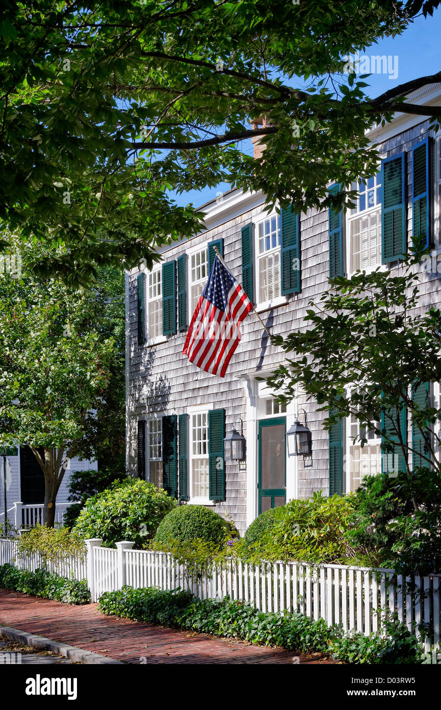 Accueil, Edgartown, Martha's Vineyard, Massachusetts, USA Banque D'Images