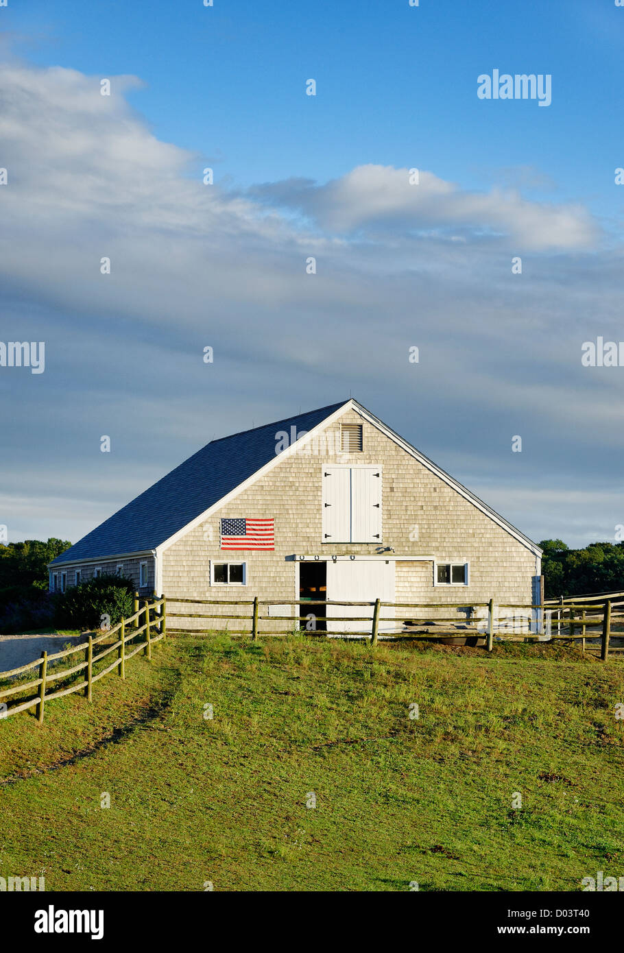 Grange, Sweetwater ferme, Martha's Vineyard, Massachusetts, USA Banque D'Images