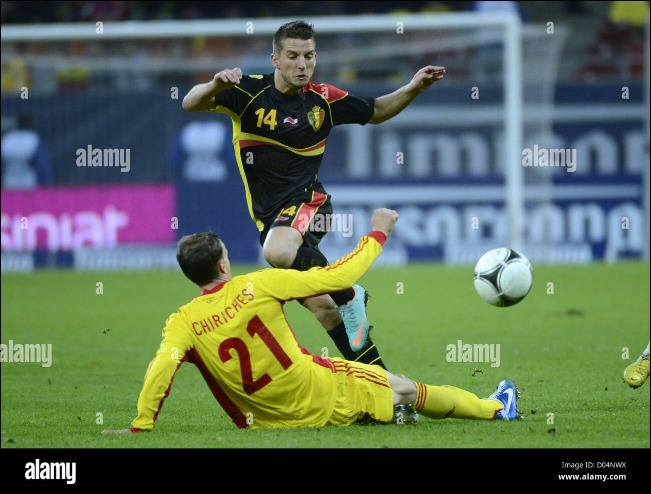 14.11.2012. Bucarest, Roumanie. Le football international aimables. La Roumanie et la Belgique. Dries Mertens BEL Banque D'Images