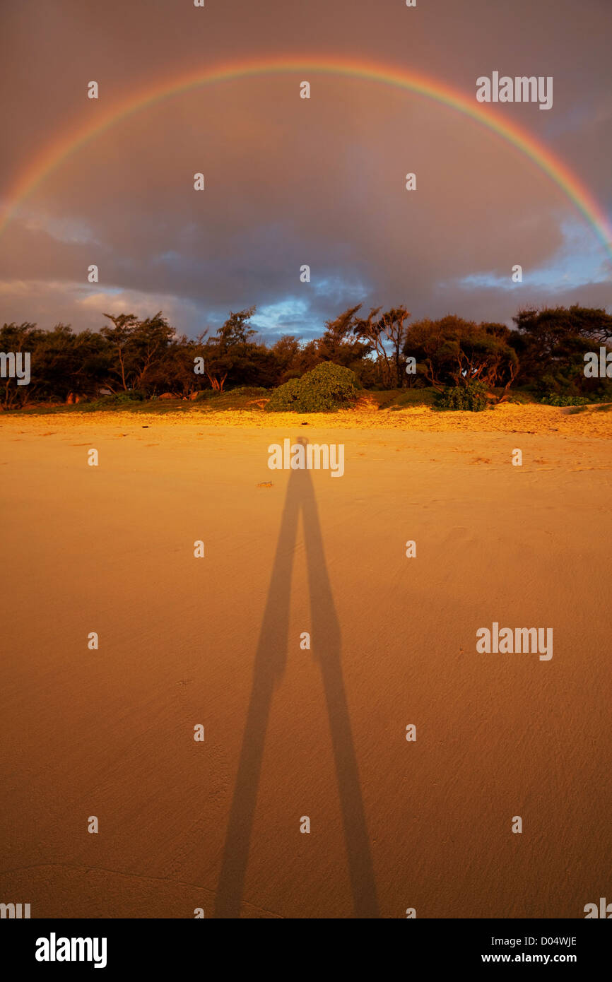 Arc-en-ciel sur Hawaii Banque D'Images