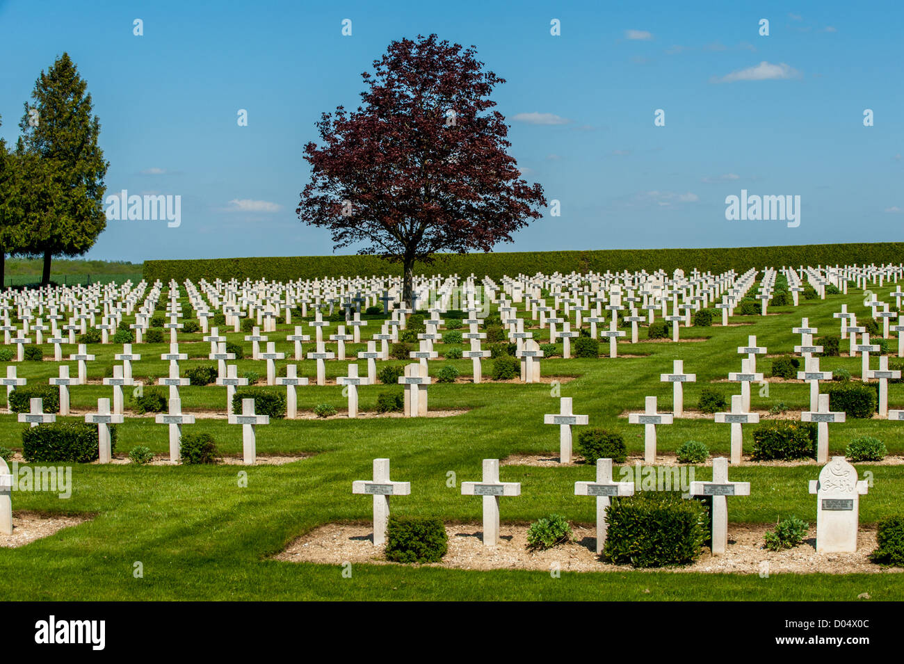 Cimetière militaire France Europe Banque D'Images