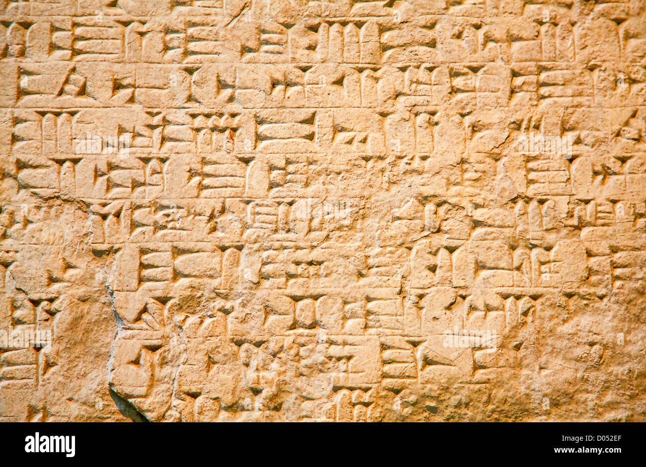 De l'écriture cunéiforme sumérien antique civilisation assyrienne ou en Iraq Banque D'Images