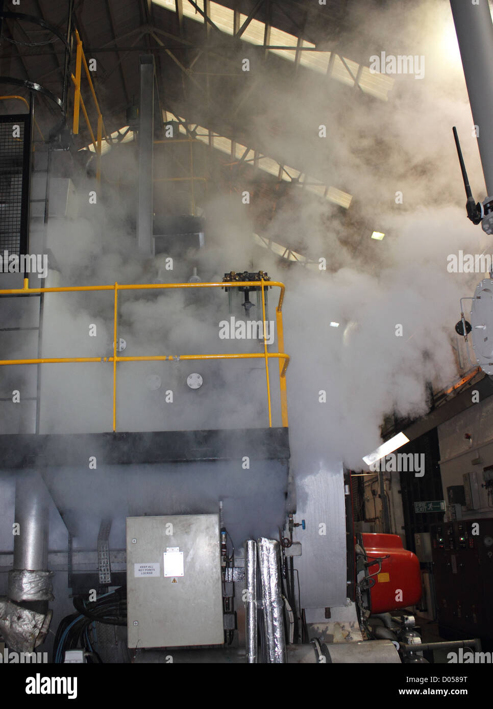 Fuite de vapeur Banque D'Images